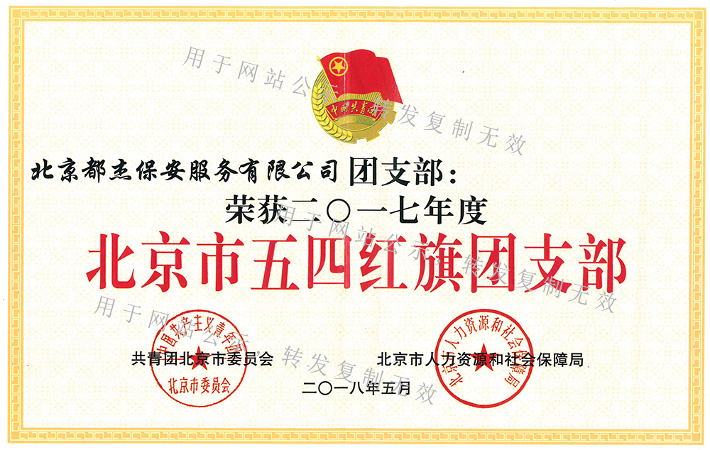 北京市五四红旗团支部